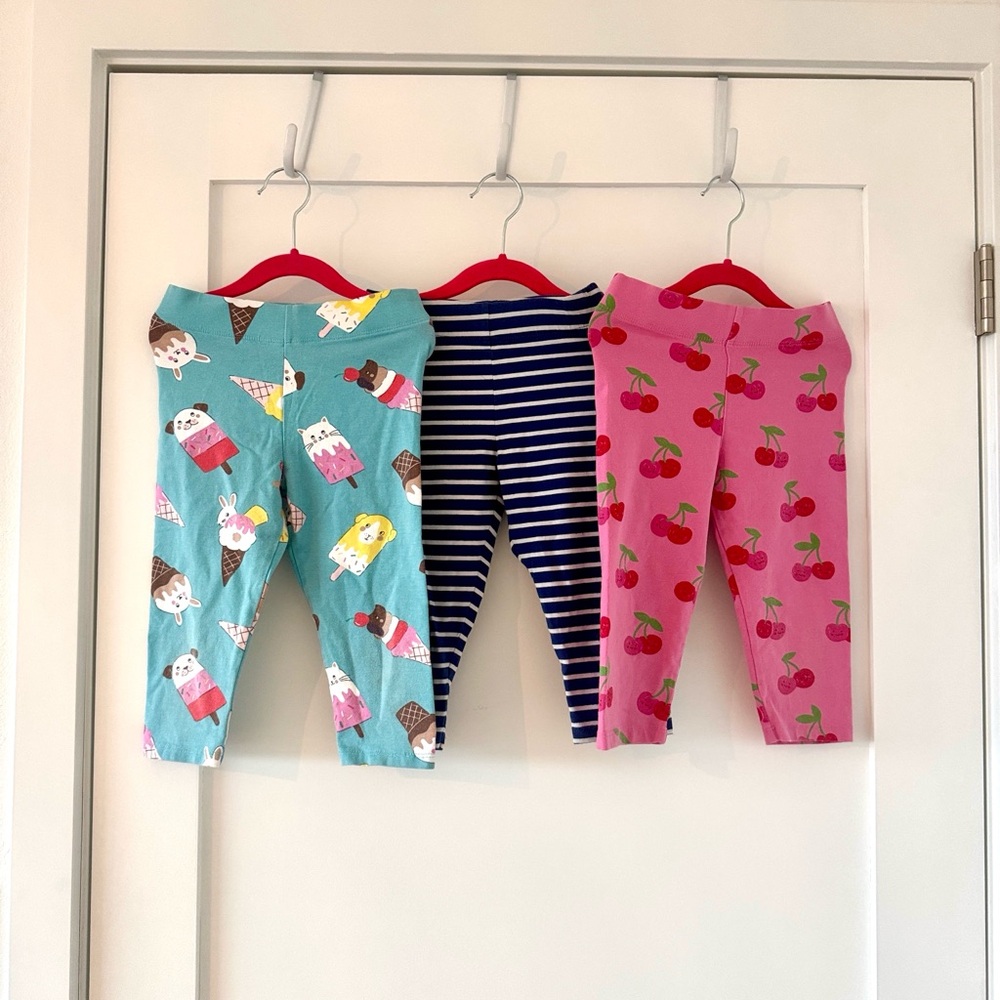 KIDS Mini Boden set of 3 capri leggings size 6-7
